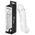 Addicted Toys - mânecă penis cu inel testicular - 27 cm - transparent