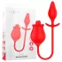 Intense Melanie - Vibrator 2 în 1 cu limbă rotativă - stimulare clitoris - roșu