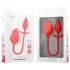 Intense Melanie - Vibrator 2 în 1 cu limbă rotativă - stimulare clitoris - roșu