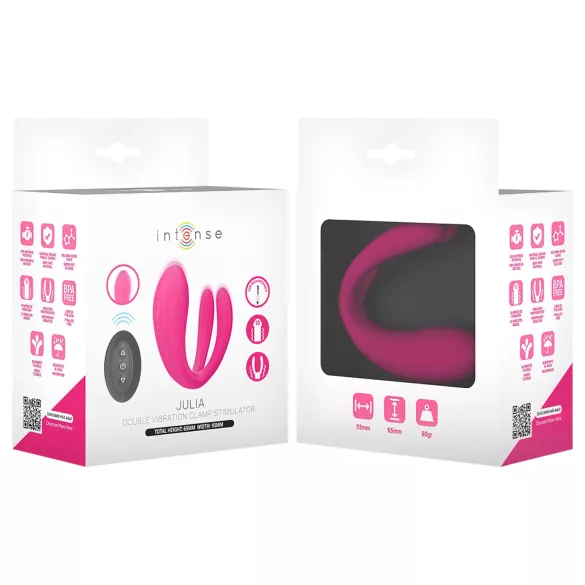 Intense Julia - Vibrator pentru punctul G și clitoris - roz