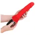 Cynthia Intense - vibrator împingător cu ventuză (roșu)