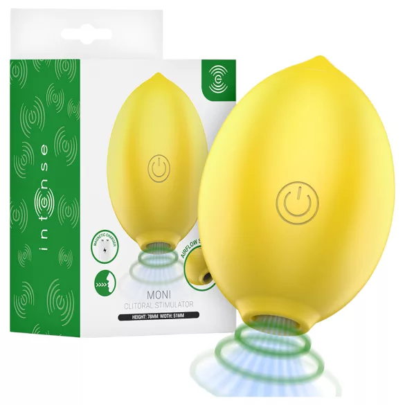 Intense Moni - stimulator de clitoris cu unde de aer (galben)