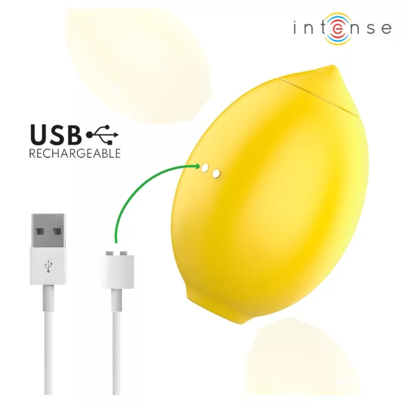 Intense Moni - stimulator de clitoris cu unde de aer (galben)