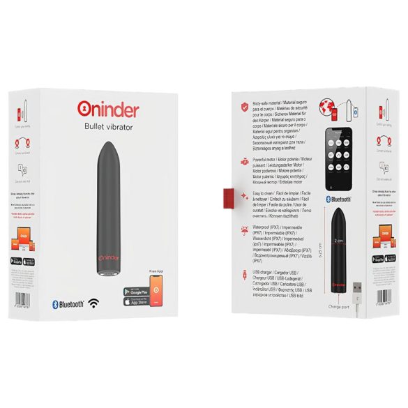 Oninder - mini vibrator inteligent - negru