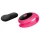 Virgite - vibrator pentru cuplu cu telecomandă (negru-roz)