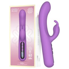   Engily Ross Swell - vibrator cu car pentru clitoris, cu acumulator și display digital (mov)