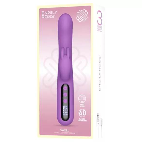 Engily Ross Swell - vibrator clitoridian digital cu braț, reîncărcabil - mov