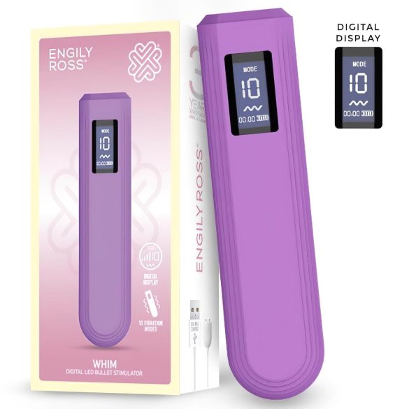 Engily Ross Whim - vibrator digital cu acumulator (mov)
