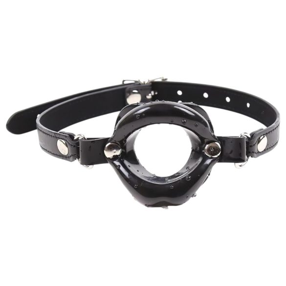 Latetobed - căluș cu formă de gură - silicon - negru