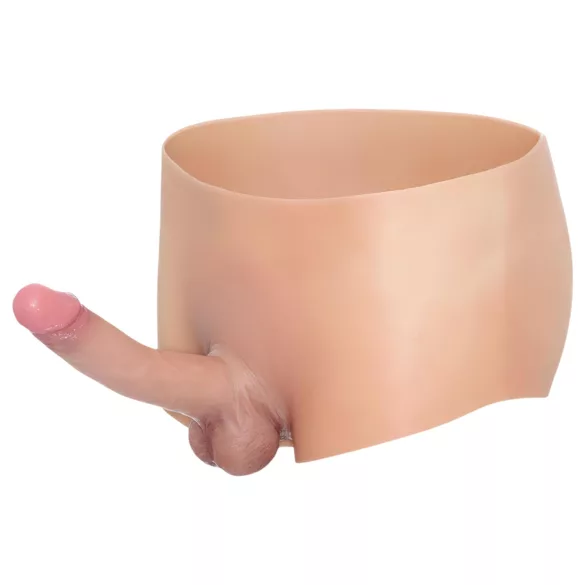 INTOYOU - dildo realist cu ham - silicon natur