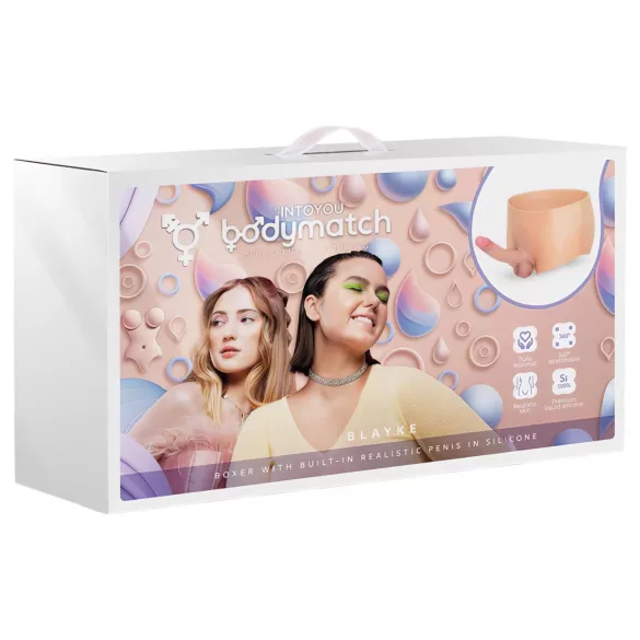 INTOYOU - dildo realist cu ham - silicon natur