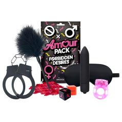   Pachetul Amour Dorințe Interzise - set de început cu vibrator - 7 piese