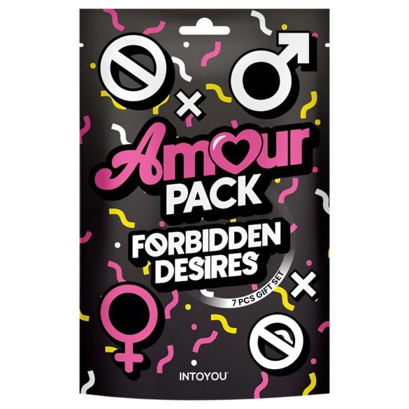 Amour Pack Forbidden Desires - set pentru începători cu vibrator - 7 piese