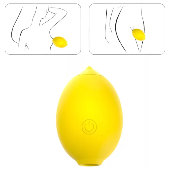 Engily Ross Lemon - vibrator clitoridian ondulat cu aer, cu lămâie (galben)