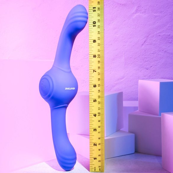 Evolved - vibrator dublu cu vibrații intense, reîncărcabil - mov