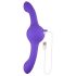 Evolved - vibrator dublu cu vibrații intense, reîncărcabil - mov