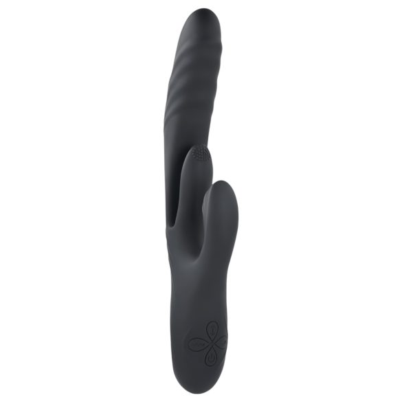 Playboy Rapid Rabbit - vibrator pentru punctul G cu braț clitoridian - negru