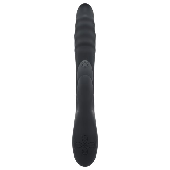 Playboy Rapid Rabbit - vibrator pentru punctul G cu braț clitoridian - negru
