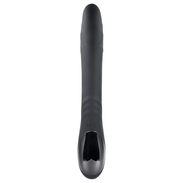 Playboy Rapid Rabbit - vibrator pentru punctul G cu braț clitoridian - negru