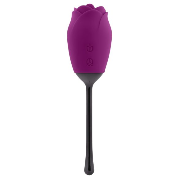 Playboy - vibrator lalea mov, rezistent la apă, reincarcabil cu limbă.