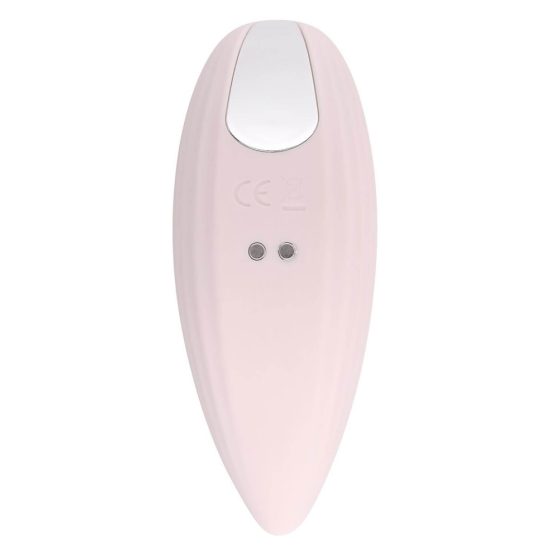 Playboy Palm - vibrator de clitoris, rezistent la apa, cu baterie, 2in1 (roz)