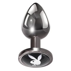 Playboy Tux - dildo anal mic (argintiu)