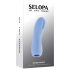 Evoluat - vibrator texturat pentru degete (albastru)
