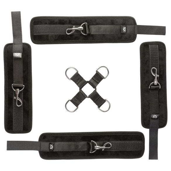 Sei Mio - set cătușe pentru glezne și încheieturi - negru