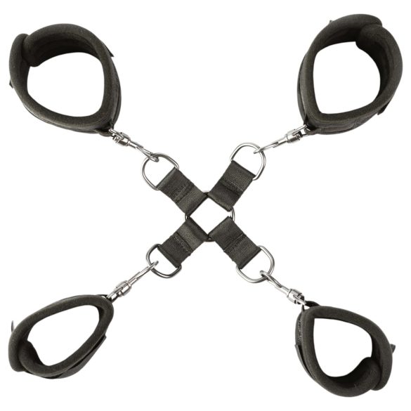 Sei Mio - set cătușe pentru glezne și încheieturi - negru