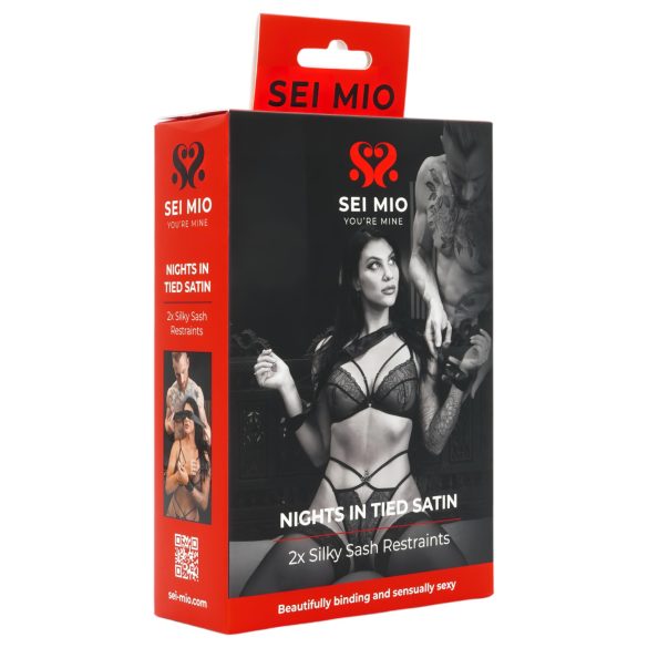Sei Mio - bandă de satin (negru)