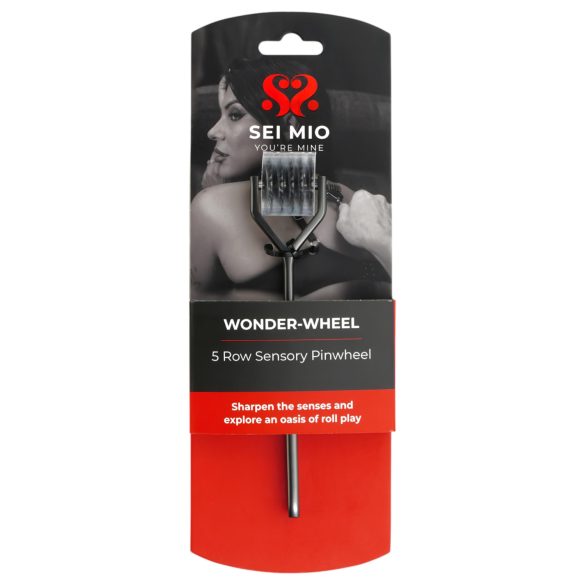 Sei Mio - roată de masaj senzorial - metal argintiu