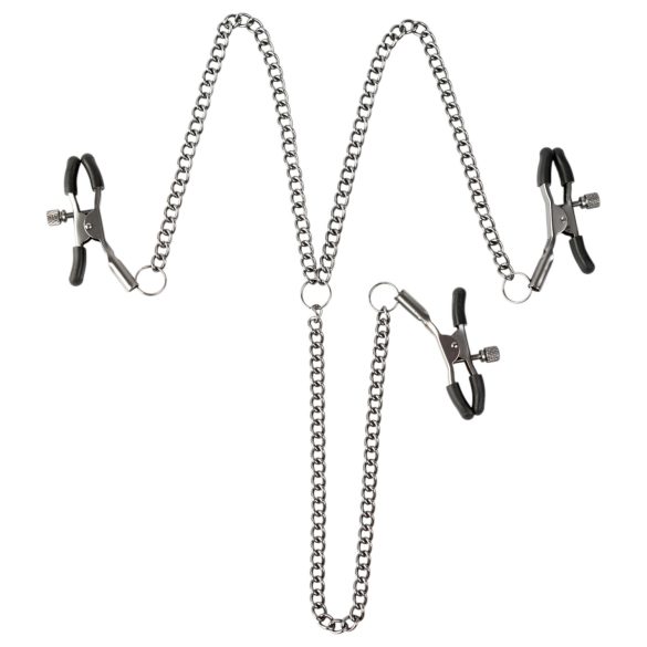 Sei Mio - cleștișoare pentru sfârcuri și labii (negru)