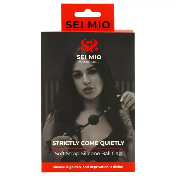 Sei Mio - suzetă cu bilă - silicon negru
