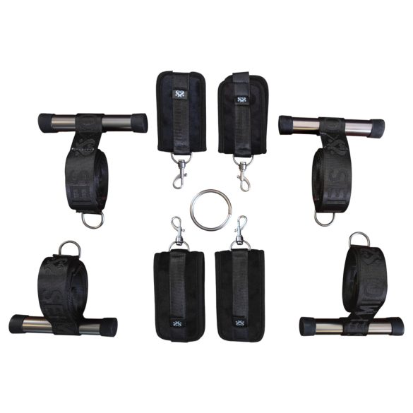 Sei Mio - cruce bondage pentru ușă - negru