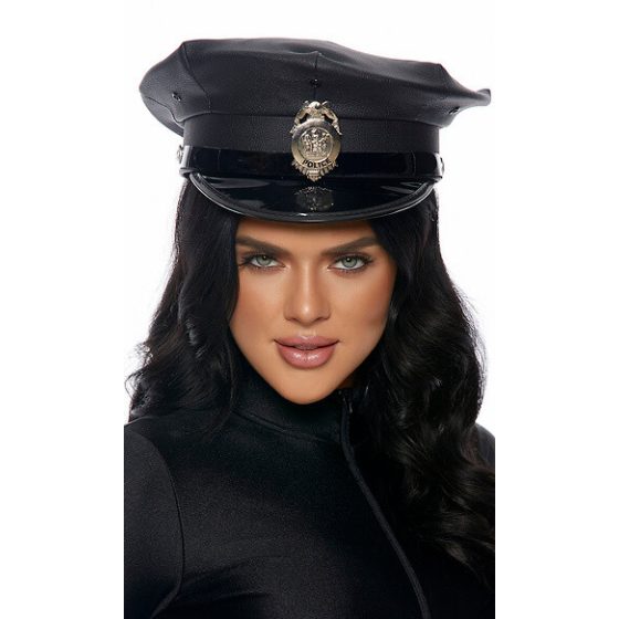 Forplay - pălărie de polițistă (neagră)