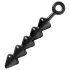 XR Brands - Spades - dildo anal cu mărgele (negru)