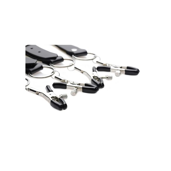 XR Brands - clești pentru labiile vaginale - negru