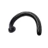 Hosed Spiral Anal Snake 19 - dildo anal cu ventuză - spirală - negru