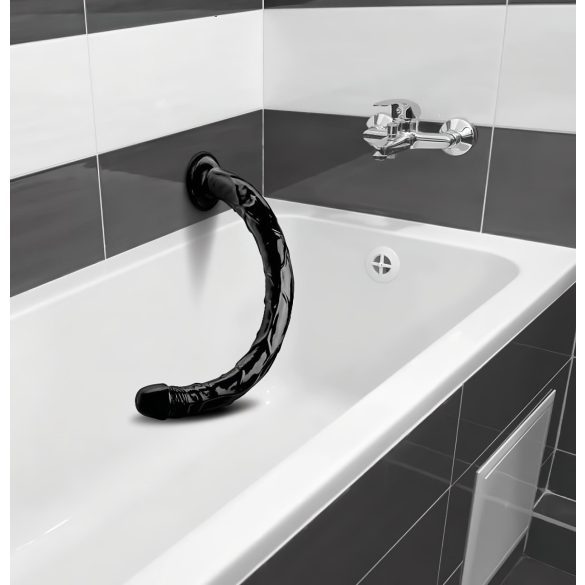 Hosed Anal Snake 19 - dildo anal cu ventuză - negru