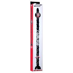 Hosed Swirl - Dildo anal subțire tip șarpe 18 cm - negru