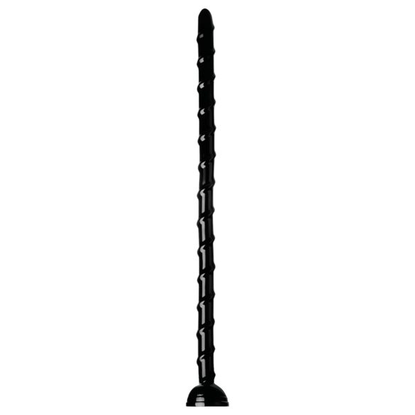 Hosed Swirl - Dildo anal subțire tip șarpe 18 cm - negru