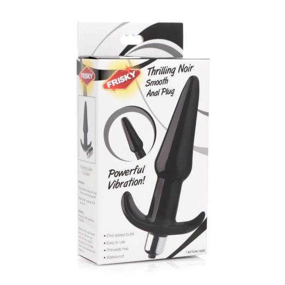 Frisky Smooth - vibrator anal negru