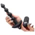 Bang! - vibrator anal reîncărcabil cu telecomandă (negru)
