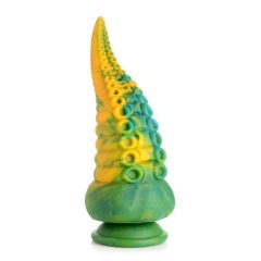   Creature Cocks Monstropus - dildo cu tentacule de caracatiță - 22cm (verde-galben)