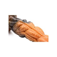   Creature Cocks Ravager - dildo texturat de silicon - 20cm (portocaliu)