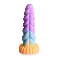Creature Cocks Mystique - dildo unicorn - 21cm - mov-galben