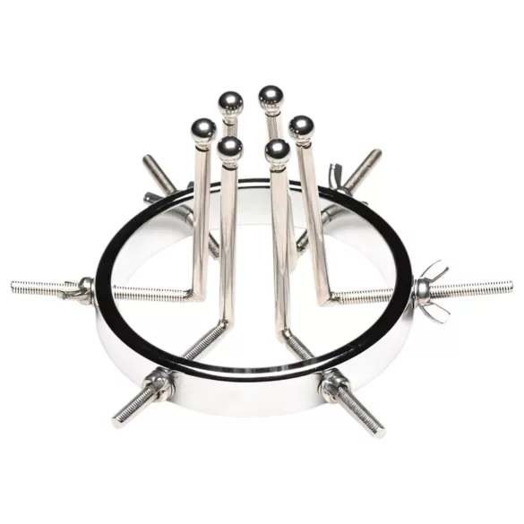 XR Brands Oculus - dilatator anal inoxidabil - oțel inoxidabil argintiu