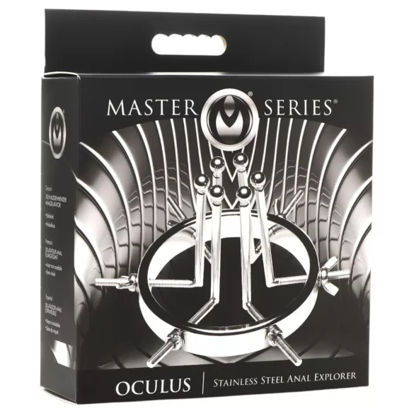 XR Brands Oculus - dilatator anal inoxidabil - oțel inoxidabil argintiu