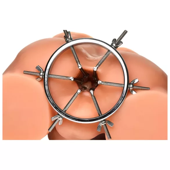 XR Brands Oculus - dilatator anal inoxidabil - oțel inoxidabil argintiu