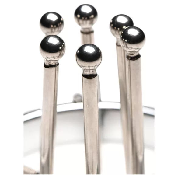 XR Brands Oculus - dilatator anal inoxidabil - oțel inoxidabil argintiu